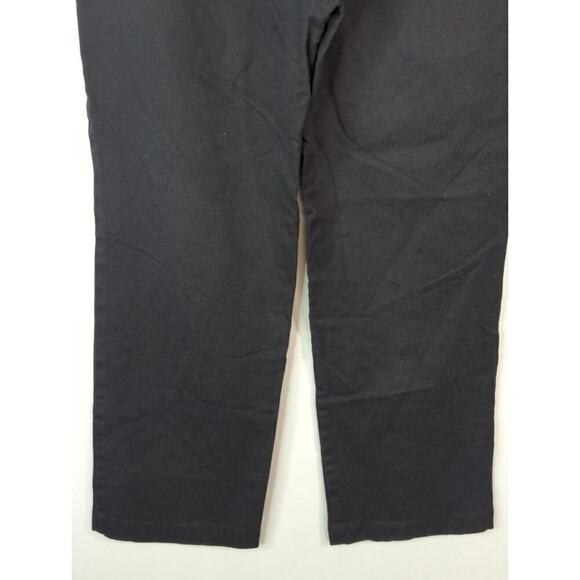 Reformation Black High Rise Straight Leg Trousers Back Zip Women's Sz. 6 - Picture 8 of 11